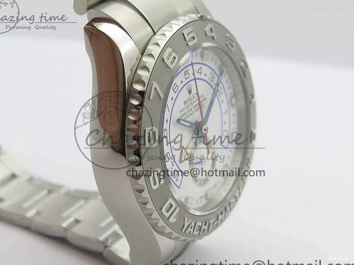 MiroTime 1218 Breathable YachtMaster II 116689 SS JF 1:1 Best Edition White Dial Blue On SS Bracelet A 3578